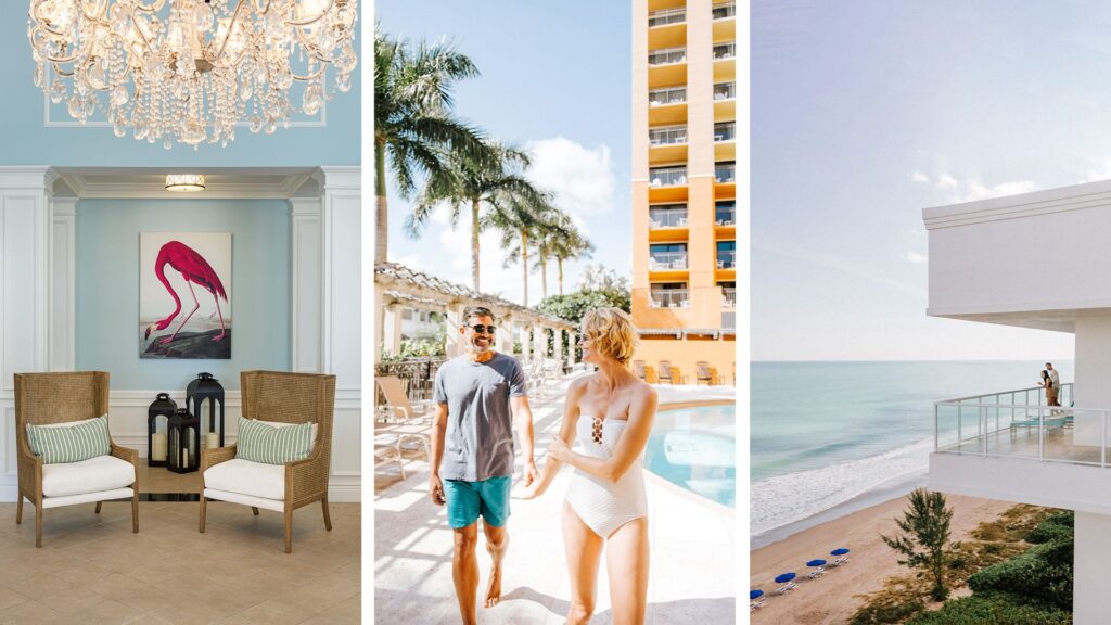 Scenes from The Capri Inn, The Atlantic Suites on The Ave, and The Lucie.
