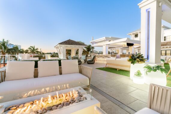 elevate fire pit seating option