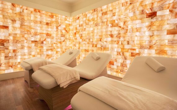 The Salt & Sound Lounge at the Opal Spa at Wentworth by the Sea.